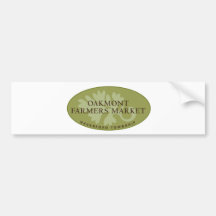 Oakmont Farmers Market Logo Bumper Stickers