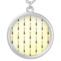Oar Pattern Paper Texture Necklaces