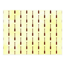 Oar Pattern Paper Texture Postcard