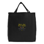 Oarsman World's Best Great Grandpa Embroidered Bag