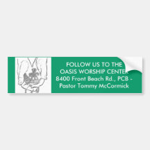 OASIS WORSHIP CENTER BUMPER STICKERS