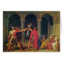 Oath Of The Horatii By David Jacques-Louis (Best Q Card