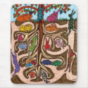 Oaxacan Bunny Tree of Life mousepads