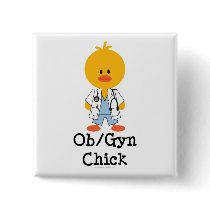 OB/GYN Chick Button