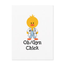 OB/GYN Chick Postcard