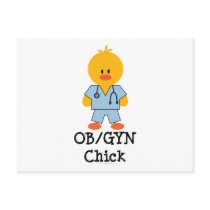 OB/GYN Chick Postcard