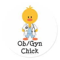 OB/GYN Chick Stickers