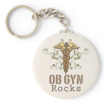OB GYN Rocks Key Chain