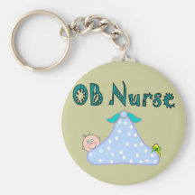 OB Nurse Gifts, Baby in Blanket--Adorable Key Chain