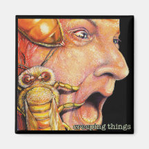 OBA magnet, "creeping things" album cover