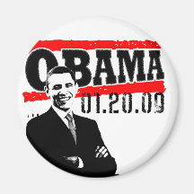 Obama 01.20.09 fridge magnet