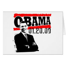 Obama 01.20.09 greeting cards