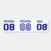 OBAMA '08 BUMPER STICKER