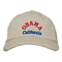 Obama '08 California Hat Embroidered Baseball Caps