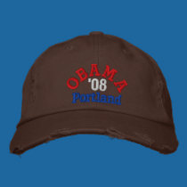 Obama '08 Portland Hat embroidered hats