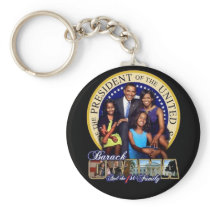 OBAMA-1ST FAMILY-Keychain