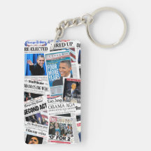 Obama 2008/2012 journal Keychain de victoire Porte-clés