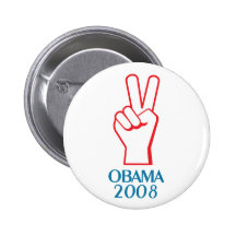 Obama 2008 Peace Button 61023