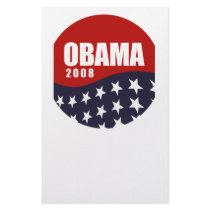Obama 2008 T-shirt Customized Stationery