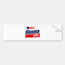 Obama 2012 autocollant pour voiture