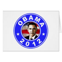 Obama 2012 - Bleu Cartes