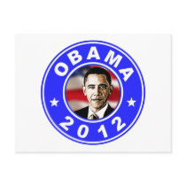 Obama 2012 - Blue Postcard