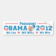 Obama 2012 bumper sticker