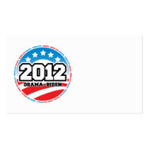 Obama 2012 business card templates