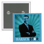 Obama 2012 Campaign Button - Barack Star