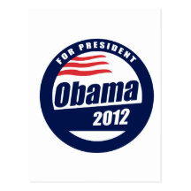 Obama 2012 carte postale