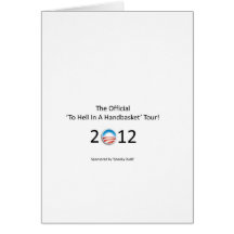 obama 2012 hell in a handbasket tour card