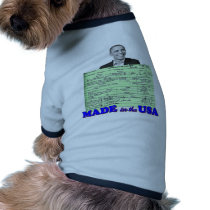 Obama 2012 Made in USA Dog Clothes
