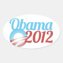 Obama 2012 oval sticker