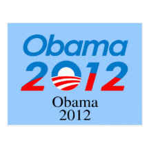Obama 2012 - postcard