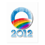 Obama 2012 Pride Button Vintage.png Post Card