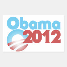 Obama 2012 rectangle stickers