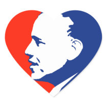Obama 2012 heart stickers
