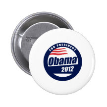 Obama 2012 T-shirt Button