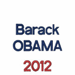 Obama 2012 (with embroidered flag on left sleeve) embroidered shirt