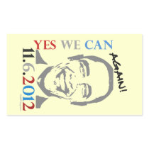 Obama 2012 Yes We Can AGAIN Stickers
