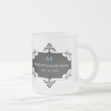 Obama 44 Commemorative Frosted Mug