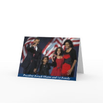 Obama 44th First Family Greeting Card