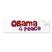 Obama 4 Peace Bumper Stickers