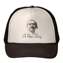Obama: A New Day T-shirt Mesh Hats