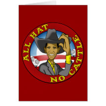Obama All Hat No Cattle Card
