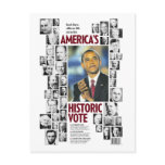Obama: America's Historic Vote Postcard