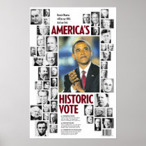 Obama: America's Historic Vote Poster