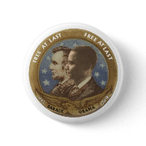 Obama and Lincoln Buttons