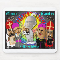 Obama and The Bishops Mouse Pad