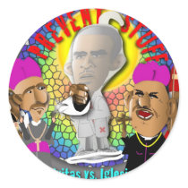 Obama and The Bishops Round Sticker